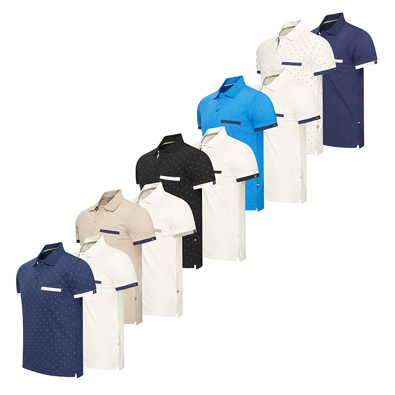 De 2-Pack Cappuccino Polo's Todi is verkrijgbaar in 5 sets. De 2-Pack Cappuccino Polo's Todi is verkrijgbaar in 5 sets.