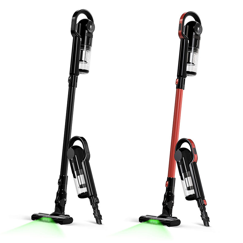 De TurboTronic LV9 Draadloze Steelstofzuiger is verkrijgbaar in zwart en rood. De TurboTronic LV9 Draadloze Steelstofzuiger is verkrijgbaar in zwart en rood.