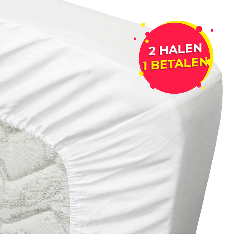 Ten Cate Katoenen Hoeslaken in wit.