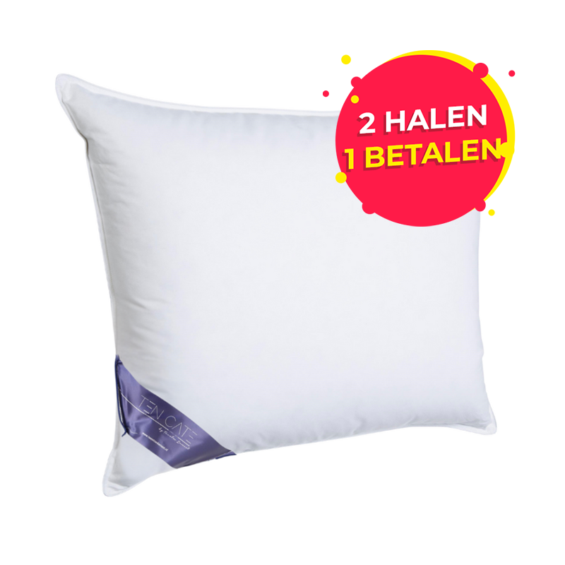 Het Ten Cate punthoofdkussen met 100% Katoenen Tijk. Het Ten Cate punthoofdkussen met 100% Katoenen Tijk.