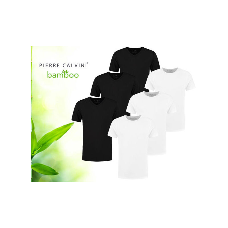 3-Pack Pierre Calvini Bamboe Basic T-Shirts