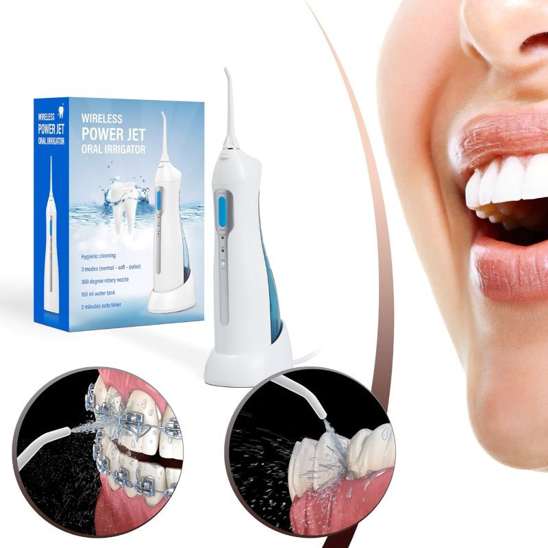 De Elektrische Waterflosser zorgt voor de perfecte glimlach.