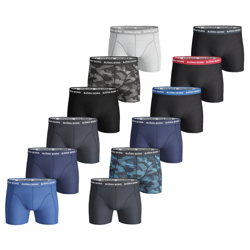 3-Pack Bjorn Borg Herenboxers in 4 verschillende combinaties. 3-Pack Bjorn Borg Herenboxers in 4 verschillende combinaties.