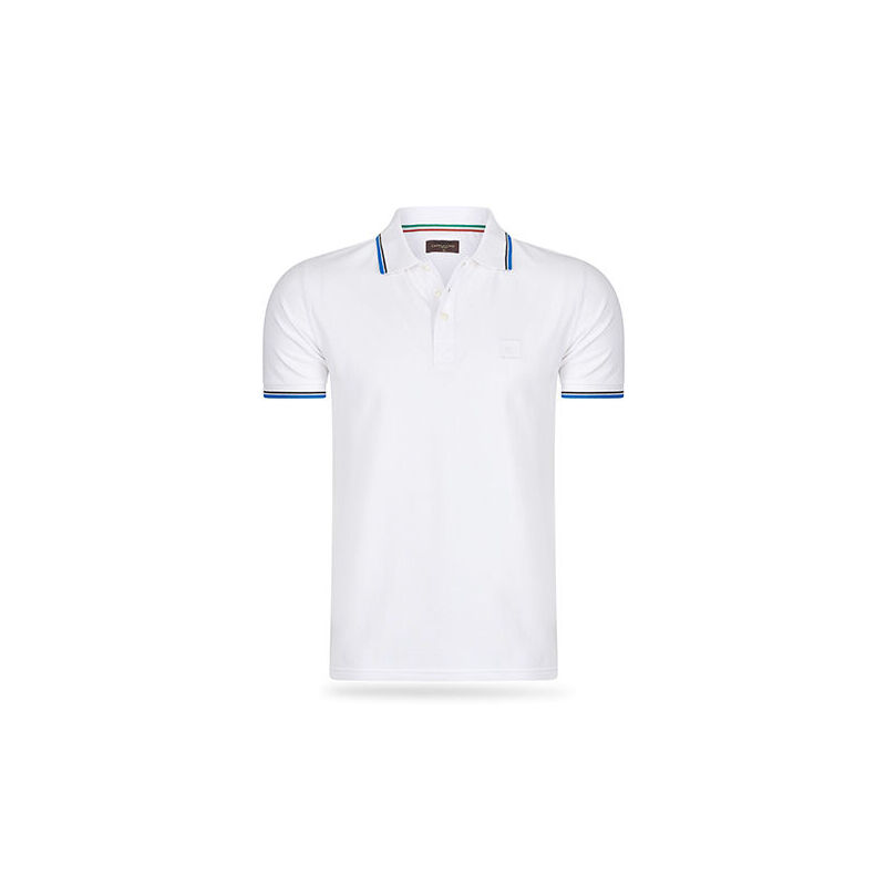 De Cappuccino Polo Applique Pique in de kleur white. 