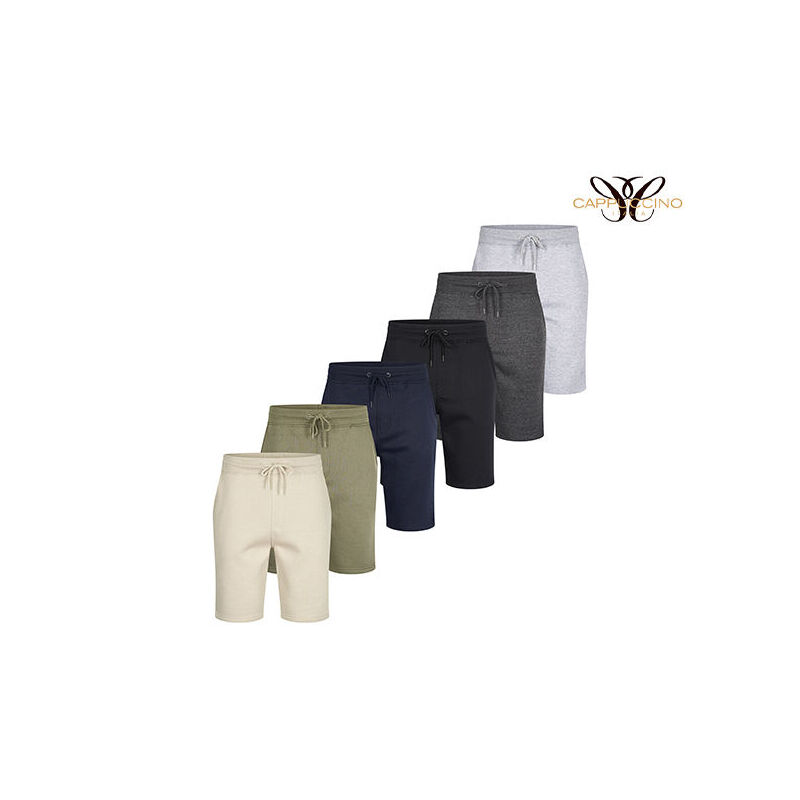 De Cappuccino Fleece Shorts zijn verkrijgbaar in 6 verschillende kleuren en verschillende maten. 