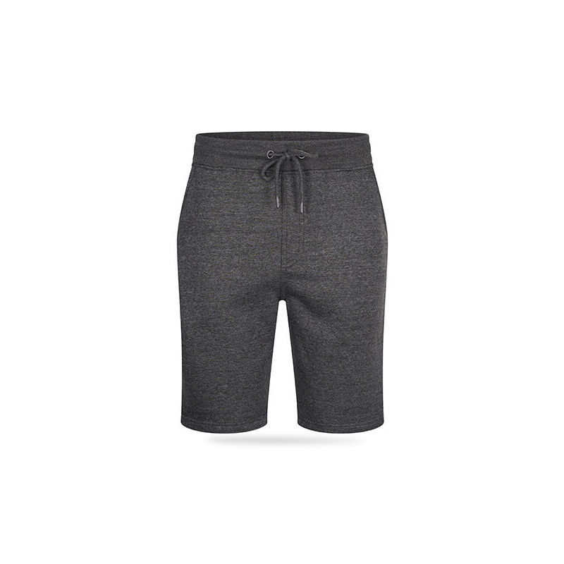 De Cappuccino Fleece Short in de kleur charcoal. 
