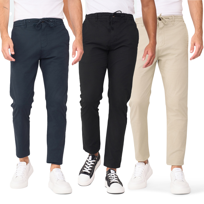 Heren Chino Prime in drie verschillende kleuren. Heren Chino Prime in drie verschillende kleuren.