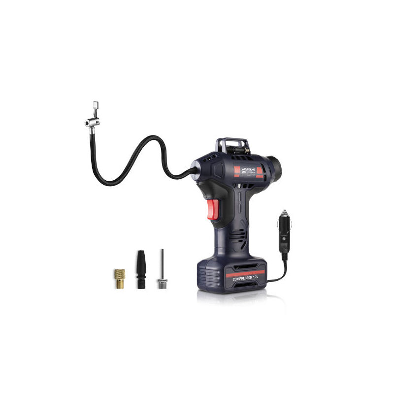 De Wolfgang Tools Compressor is geschikt voor het oppompen van autobanden, luchtbedden en andere objecten. De Wolfgang Tools Compressor is geschikt voor het oppompen van autobanden, luchtbedden en andere objecten.