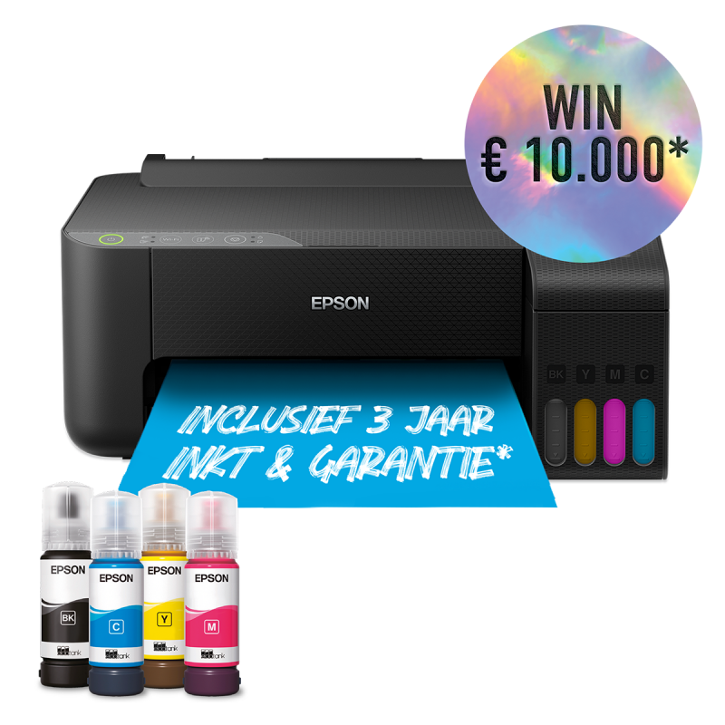 Epson EcoTank ET-1810 met winactie sticker.