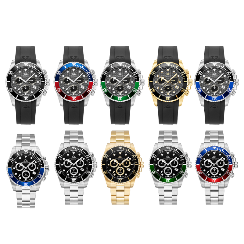 Christophe Duchamp Herenhorloge Marine Chrono in alle kleuren. Christophe Duchamp Herenhorloge Marine Chrono in alle kleuren.