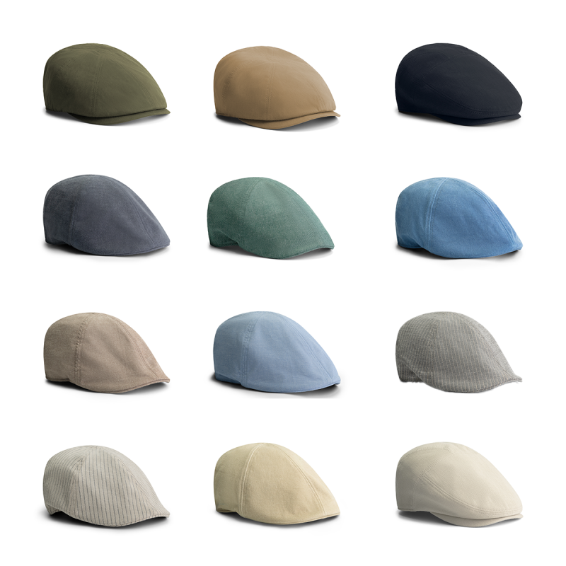 De MGO herenpet in 12 verschillende kleuren en 5 verschillende modellen.