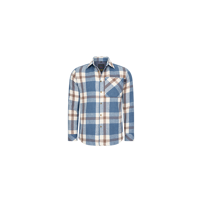 Het Mario Russo Overshirt in blauw.