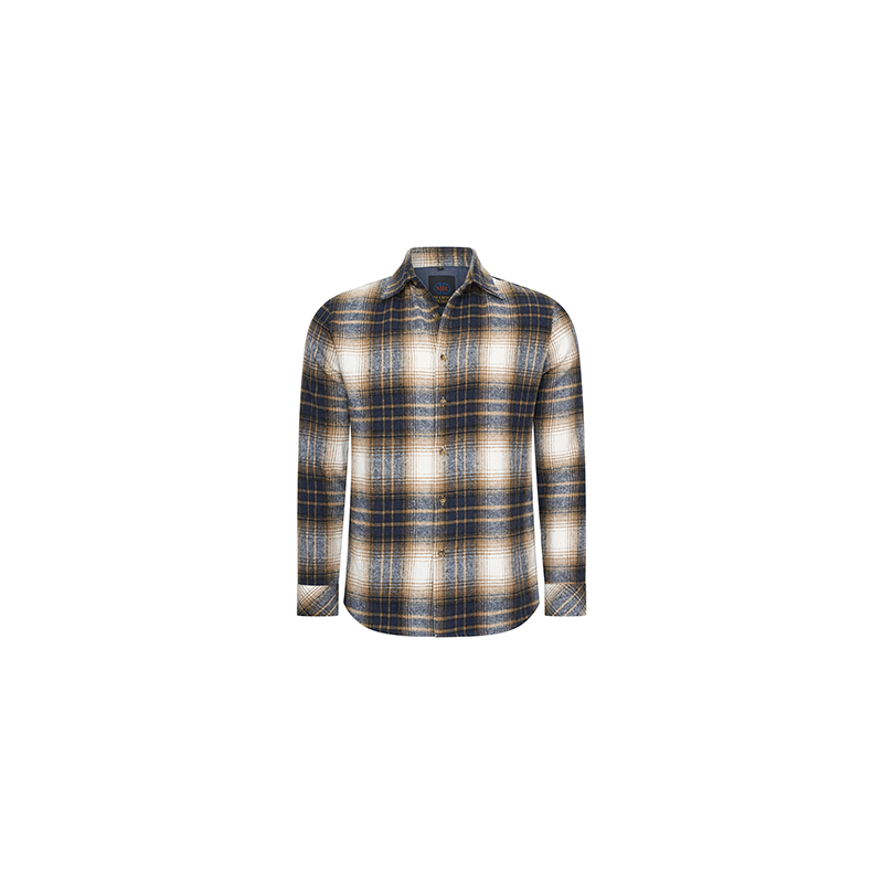 Het Mario Russo Overshirt in bruin.