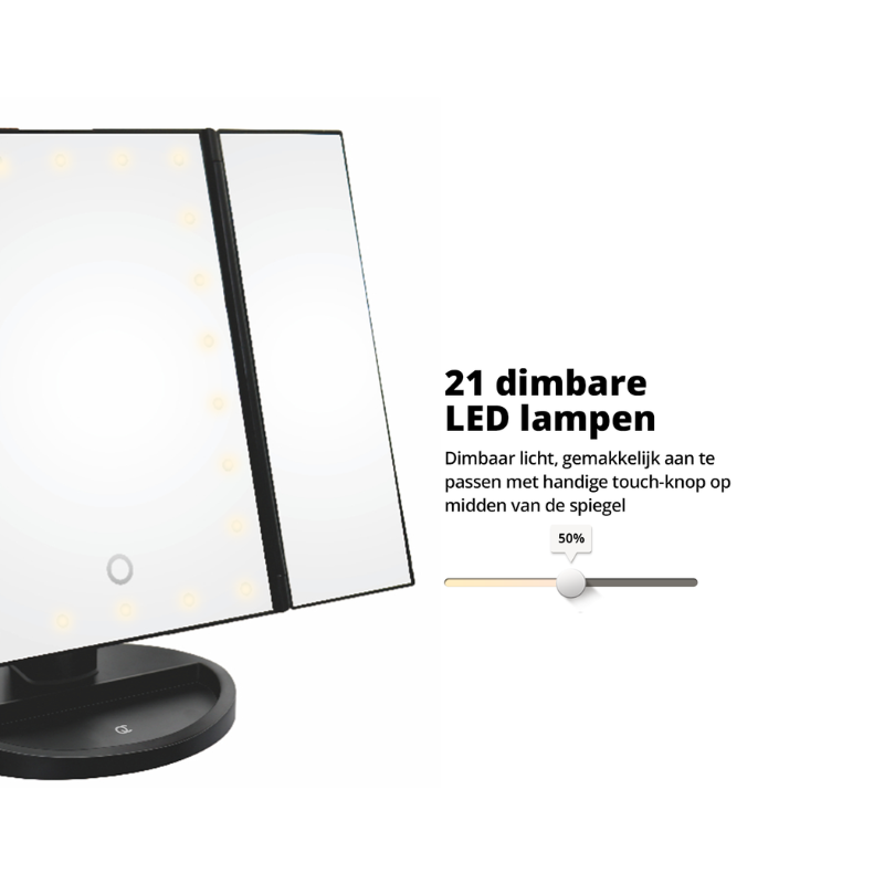 FlinQ Make-up Spiegel met Licht