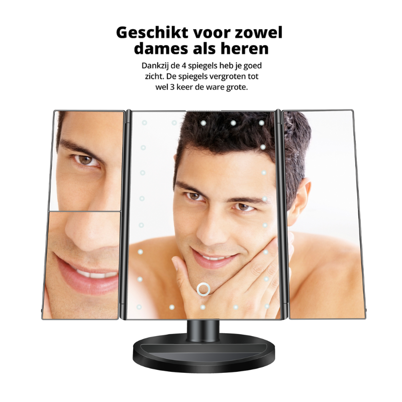 De FlinQ Make-up Spiegel met Licht.