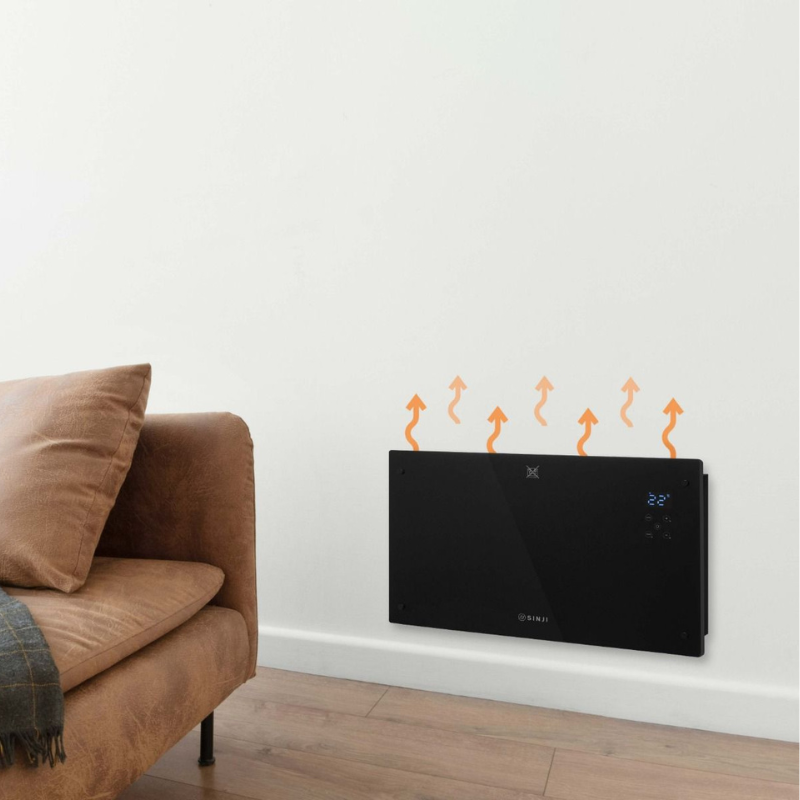 De heater is eenvoudig te monteren en beschikt over 3 automatische verwarmingsstanden. 