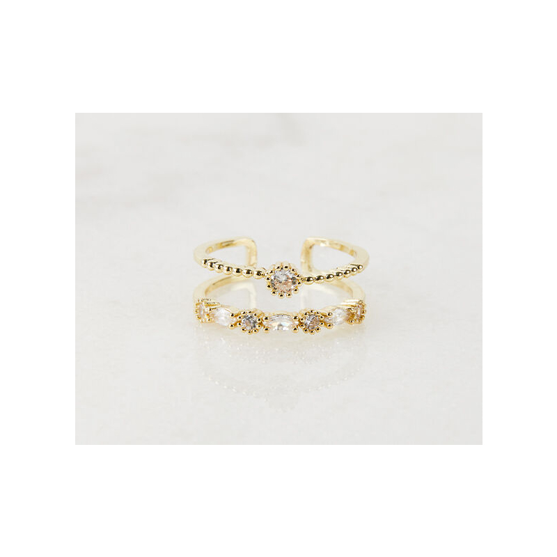 Ring Flora in het goud. Ring Flora in het goud.
