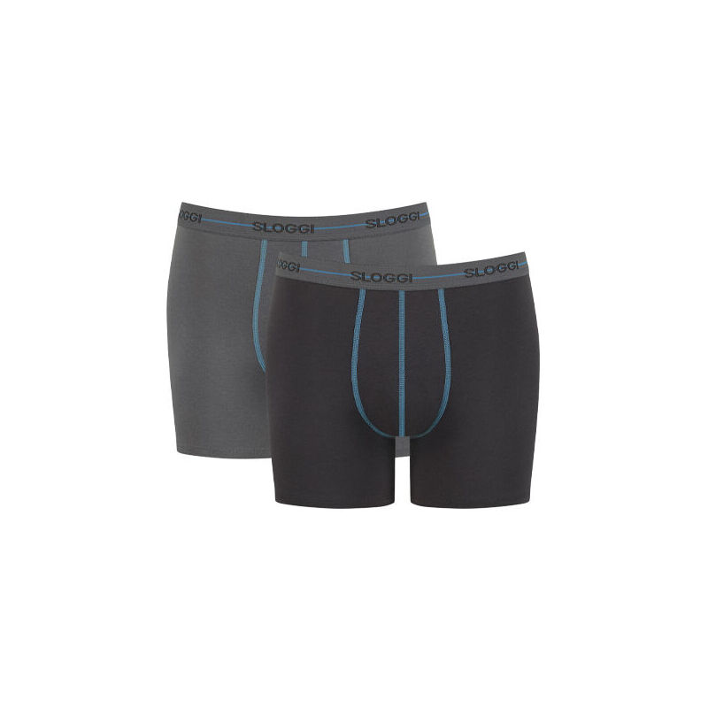 De 6-Pack Sloggi Men Start Short in de kleuren Brown/Light. De 6-Pack Sloggi Men Start Short in de kleuren Brown/Light.